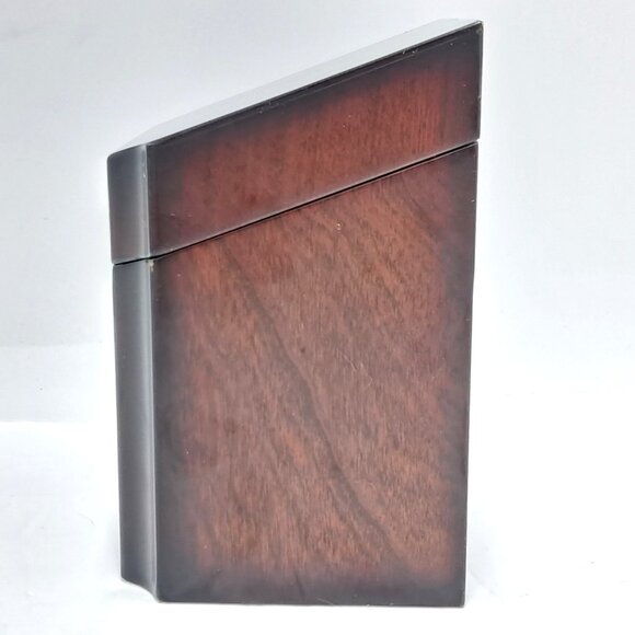 Solid Wood Playing Card Storage Box-Score Pad-Pencils-2 Decks of Cards-VTG - Picture 2 of 16